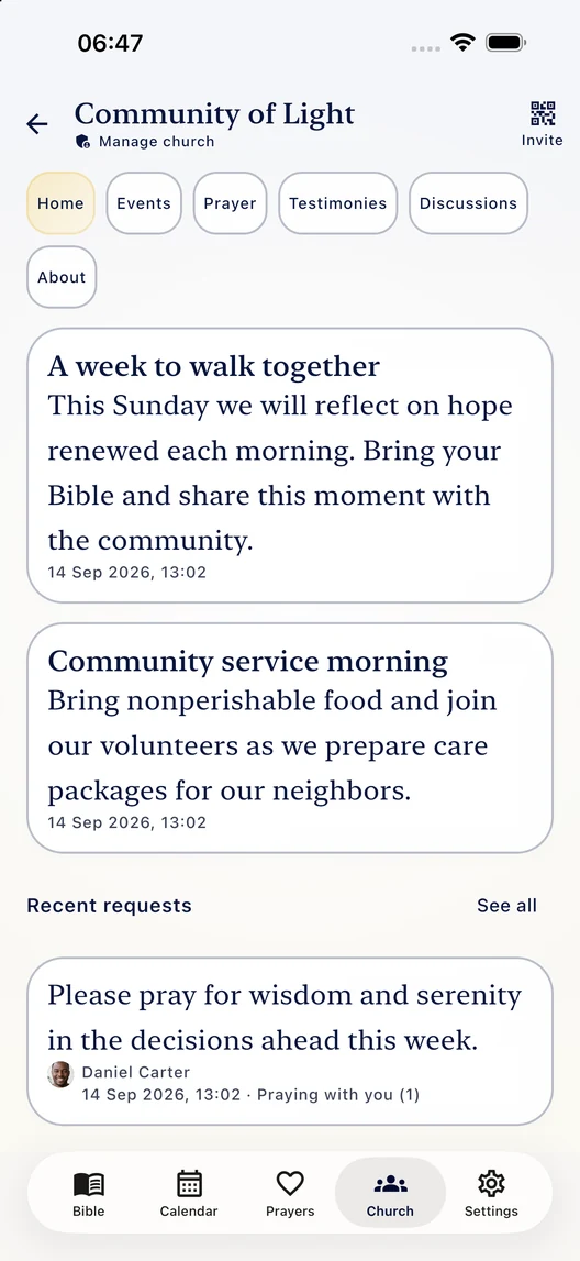 Community life in Lux Mundi