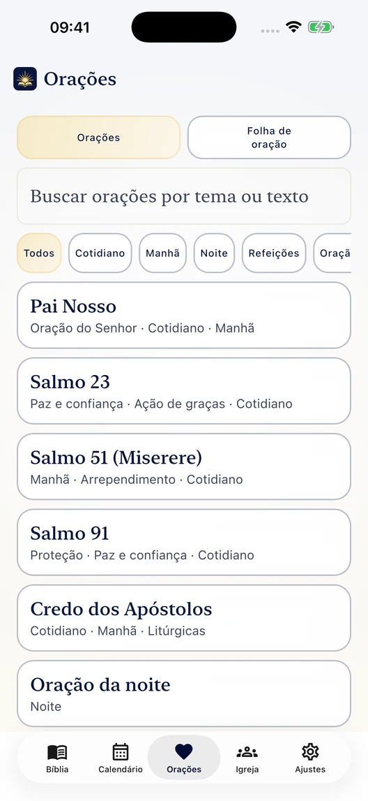 Orações no Lux Mundi
